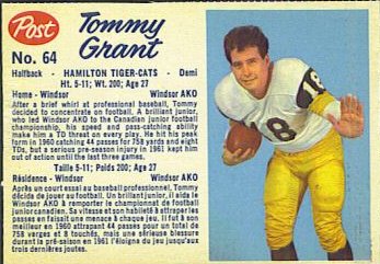 1962 Post Tommy Grant