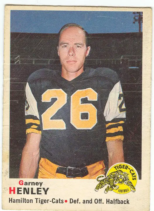Garney Henley from the 1970 OPC card set